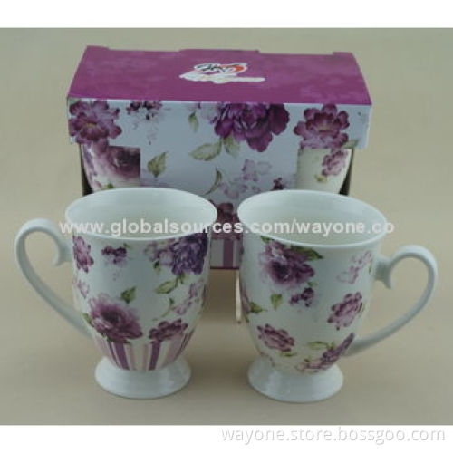 550mL/20oz fine China soup cup and saucer set, nice for promotions